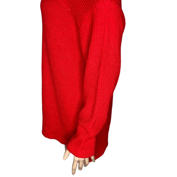 Sanctuary Sweater Womens XS Cold Shoulder Red New - Picture 12 of 14